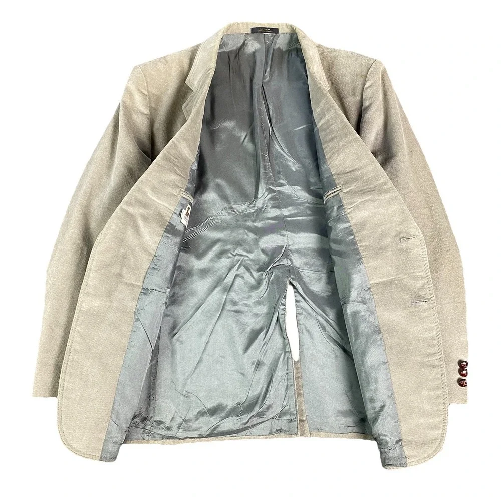 Levi's Westernwear Sport Coat Blazer Mens 46R Gray USA VTG Yokes Ranchcore Retro